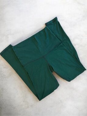 Title: Lotus Tribe Clothing Forest Green Foldover Waist Yoga Pants Leggings LG